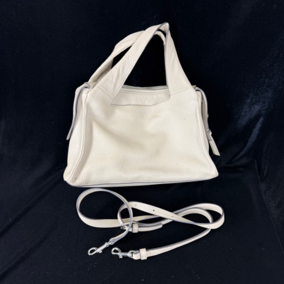 Vince Camuto Leather Handbag Top Handle Purse Winter White Xtra Crossbody Strap - Picture 3 of 10